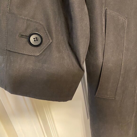 London Fog - M Petite -  Classic trench coat in black, same size as 8 almost - Picture 3 of 15